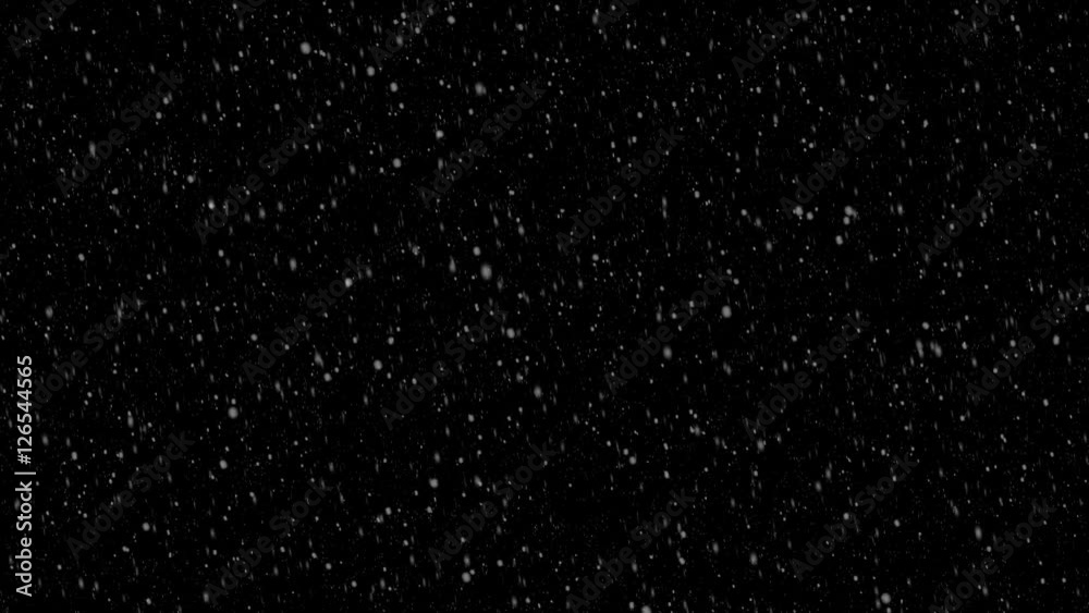 Isolated Snow Falling on Black Background - 4K High Definition Footage Isolated Snow Falling on Black Background - 4K High Definition Footage