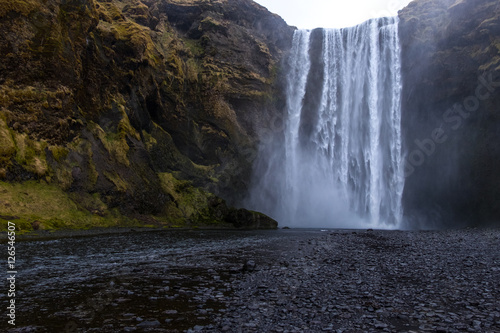 Waterfall  Skogafoss   in South Iceland