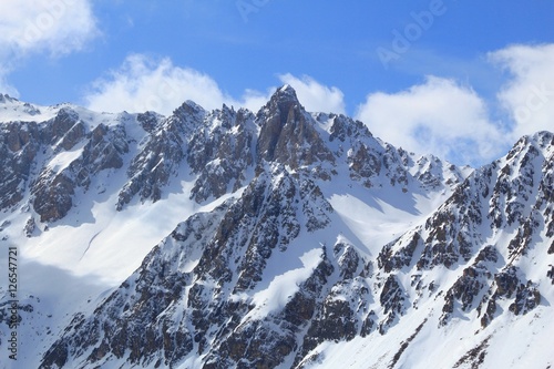 European Alps winter