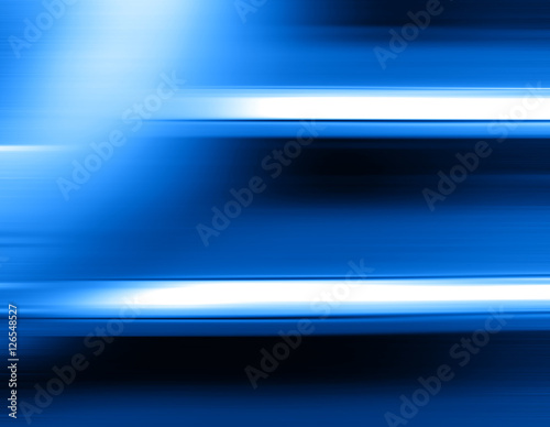 Horizontal blue motion blur with light leak background