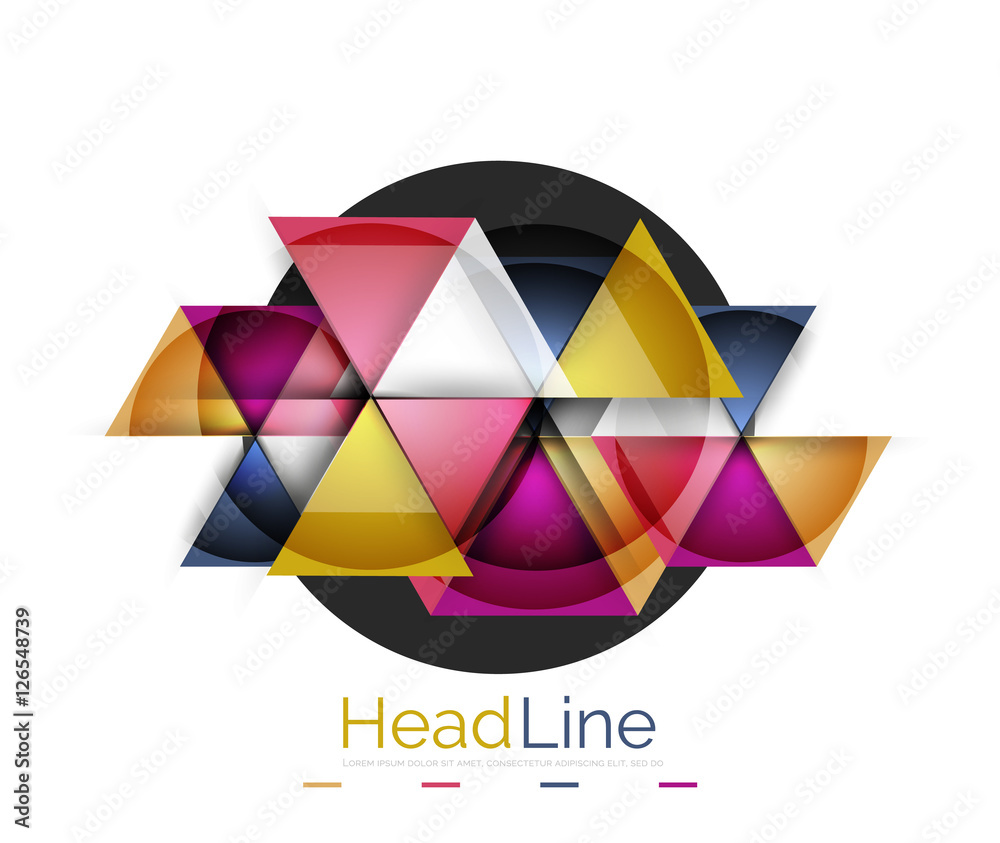 Obraz premium Triangle abstract background