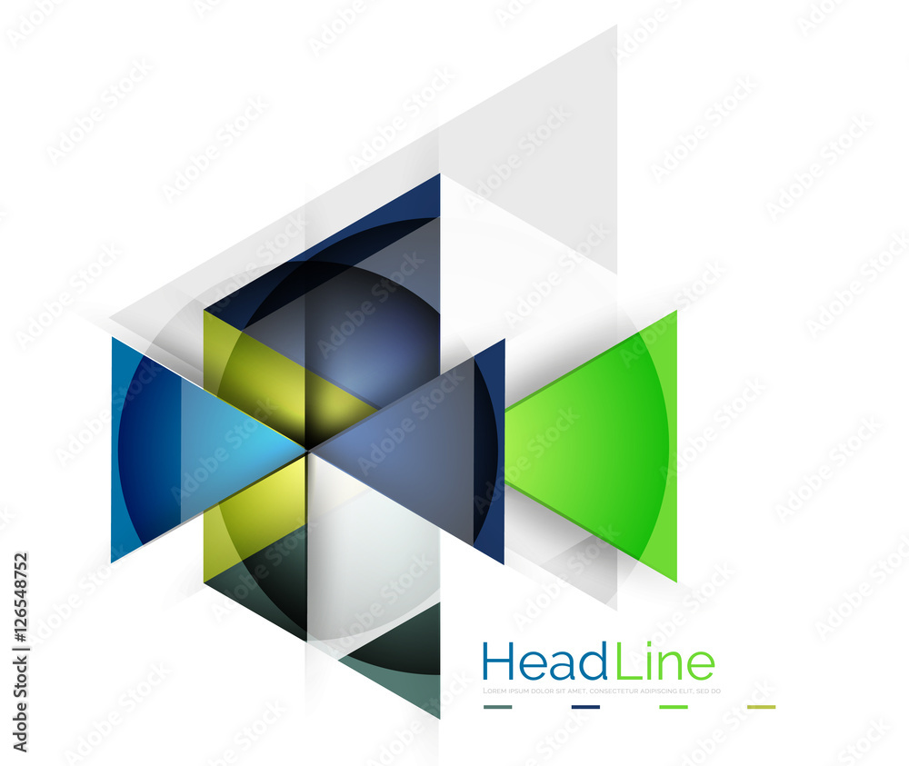 Triangle abstract background