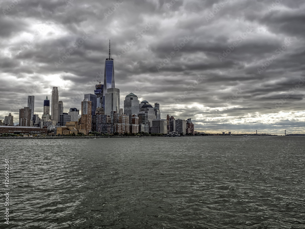 Obraz premium View of New York City from New Jersey