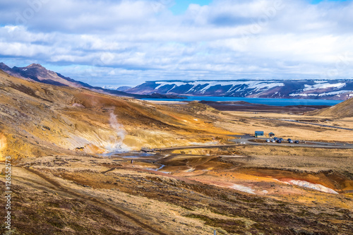 Seltun is a part of Krysuvik geothermal area in Reykjanes peninsula, Iceland