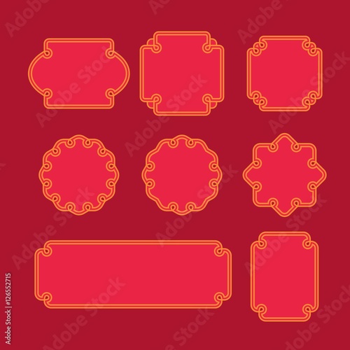 Set of oriental frames
