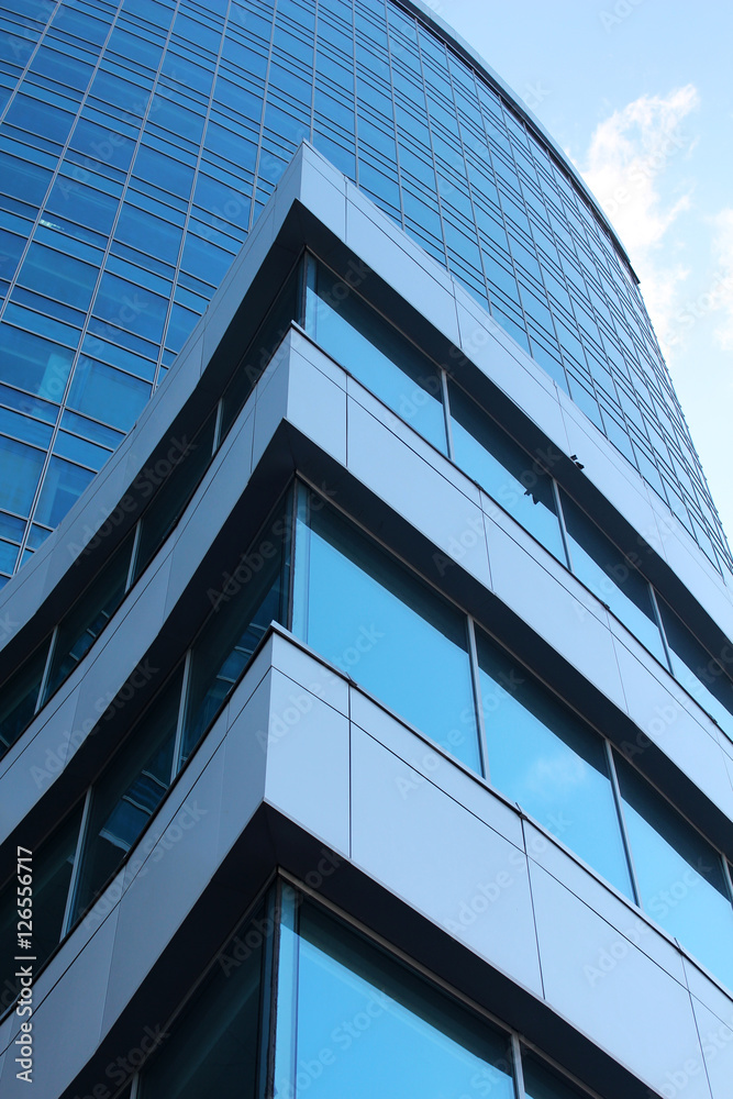 Modern office building close up
