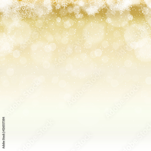 Merry Christmas Abstract Lights Background. Stars and Snowflakes