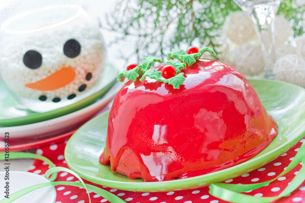 New Year and Christmas cake New Year and Christmas cake