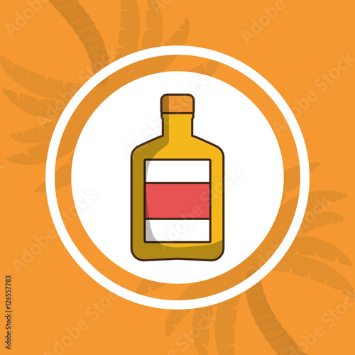 liquor drink bottle icon vector illustration graphic design