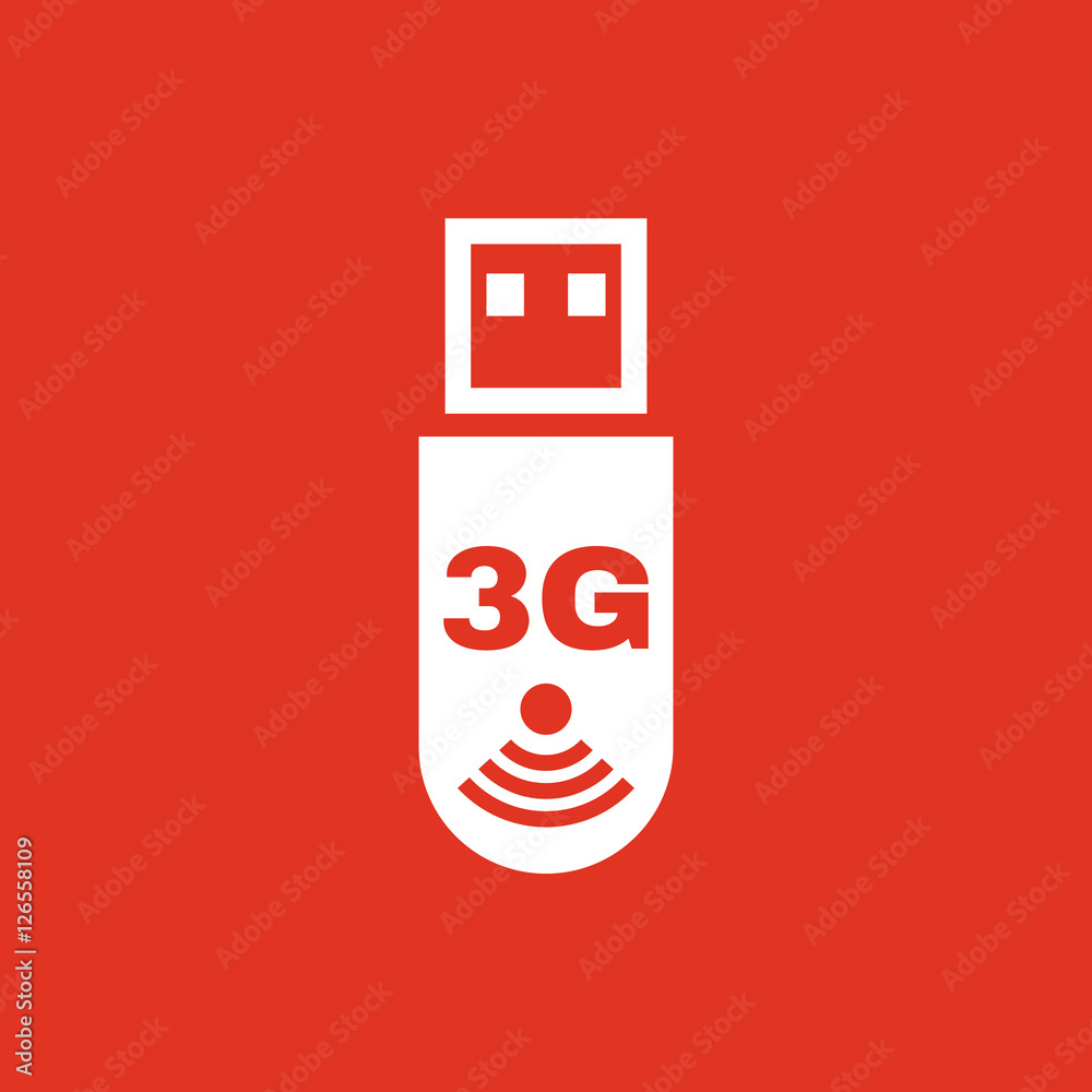 The 3g adapter icon. Transfer and connection, data, 3g symbol. UI. Web. Logo. Sign. Flat design. App. Stock The 3g adapter icon. Transfer and connection, data, 3g symbol. UI. Web. Logo. Sign. Flat design. App. Stock