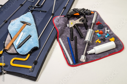 PDR Ausbeul Eisen Set Auto KFZ Blech Delle mit komplettset dellen ziehen