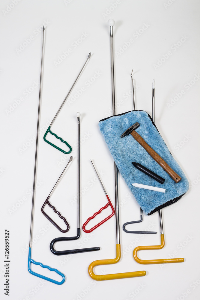 Ausbeul Stangen Smart Repair Dellen Werkzeug Ausbeuleisen Stock Photo |  Adobe Stock