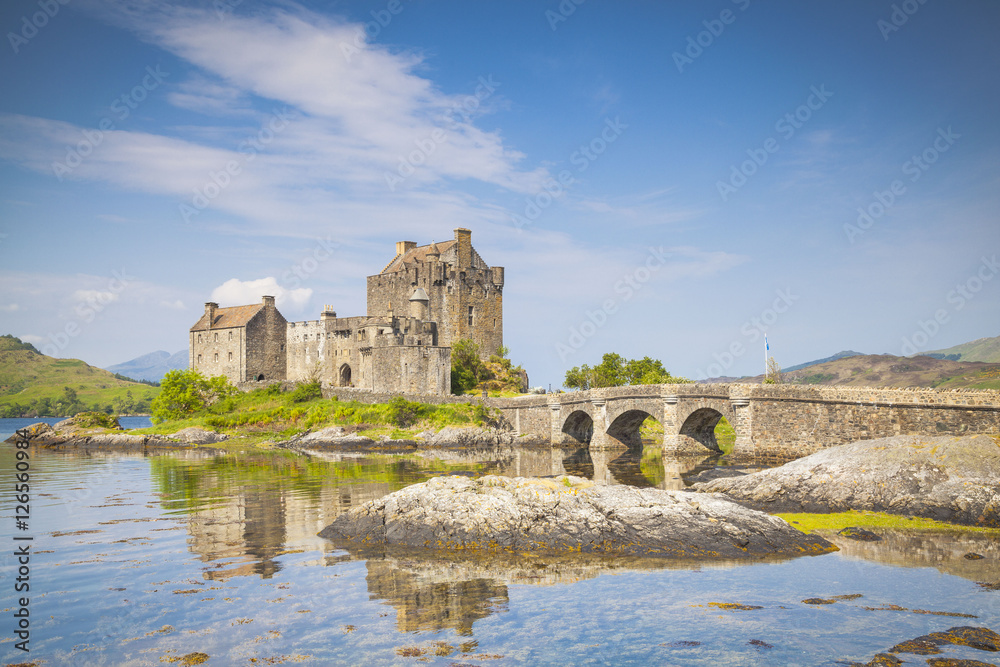 Eilean Donan Castle, Loch Duich, Hochland, Schottland Eilean Donan Castle, Loch Duich, Hochland, Schottland