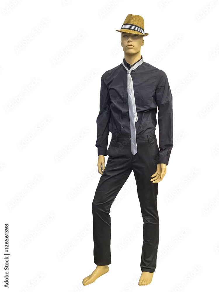 Male mannequin dressed in shirt and trousers Male mannequin dressed in shirt and trousers