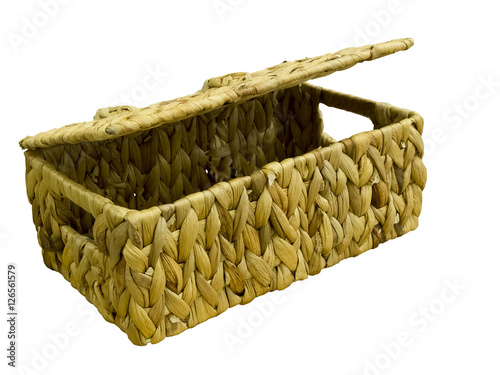 Tableau sur toile Decorative wicker basket.