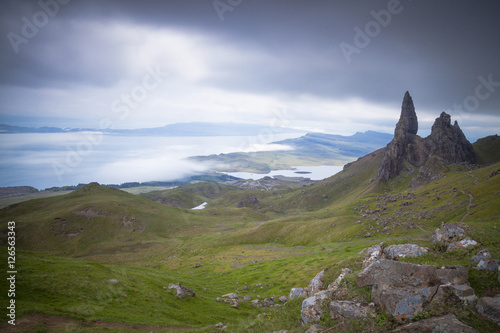 Der Old Man of Storr und andere Felsnadeln, Isle of Skye, Schottland
