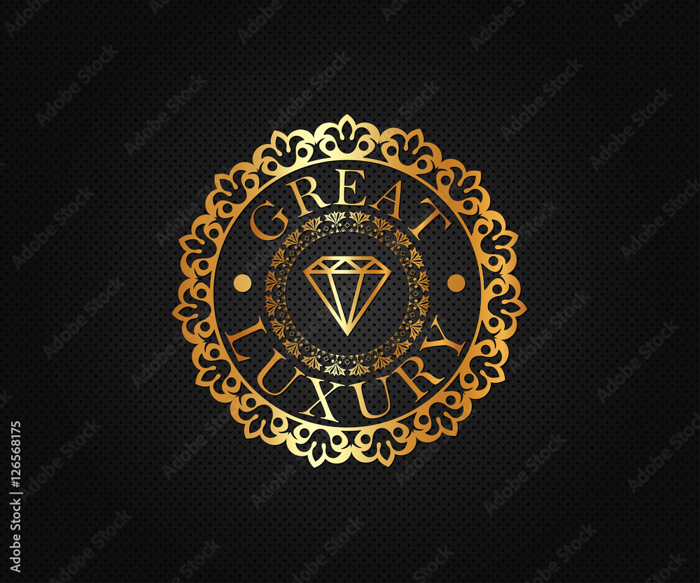 Luxury, Royal and Elegant Emblem, Logo Template Vector Design