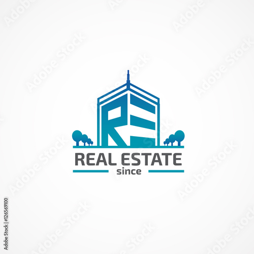 Building and letters.