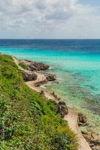 Garrafon Park Punta Sur Cliff, beautiful island of Isla Mujeres, Mexico