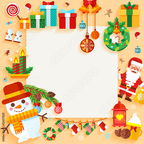 Christmas banner design greeting card