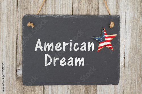 A rustic patriotic dream message