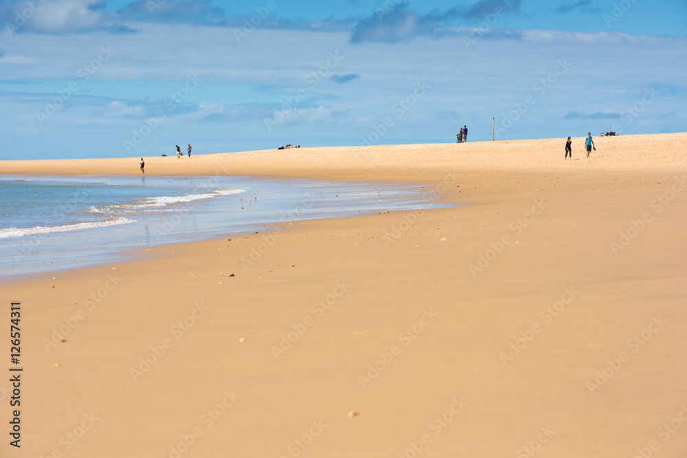 Sand Atlantic beach, France