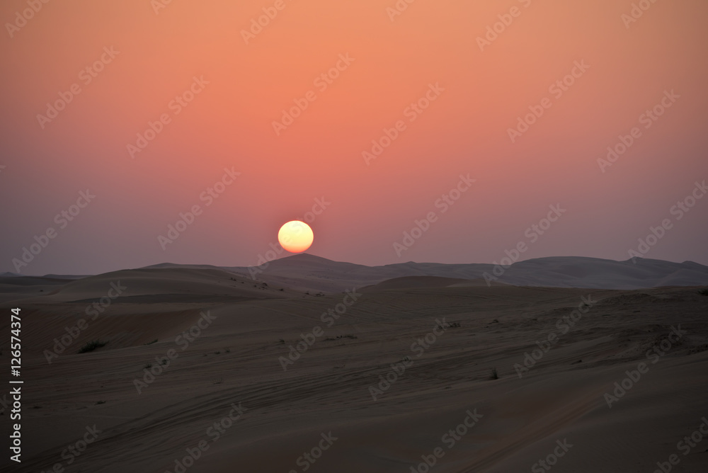 Desert dunes in Liwa, United Arab Emirates