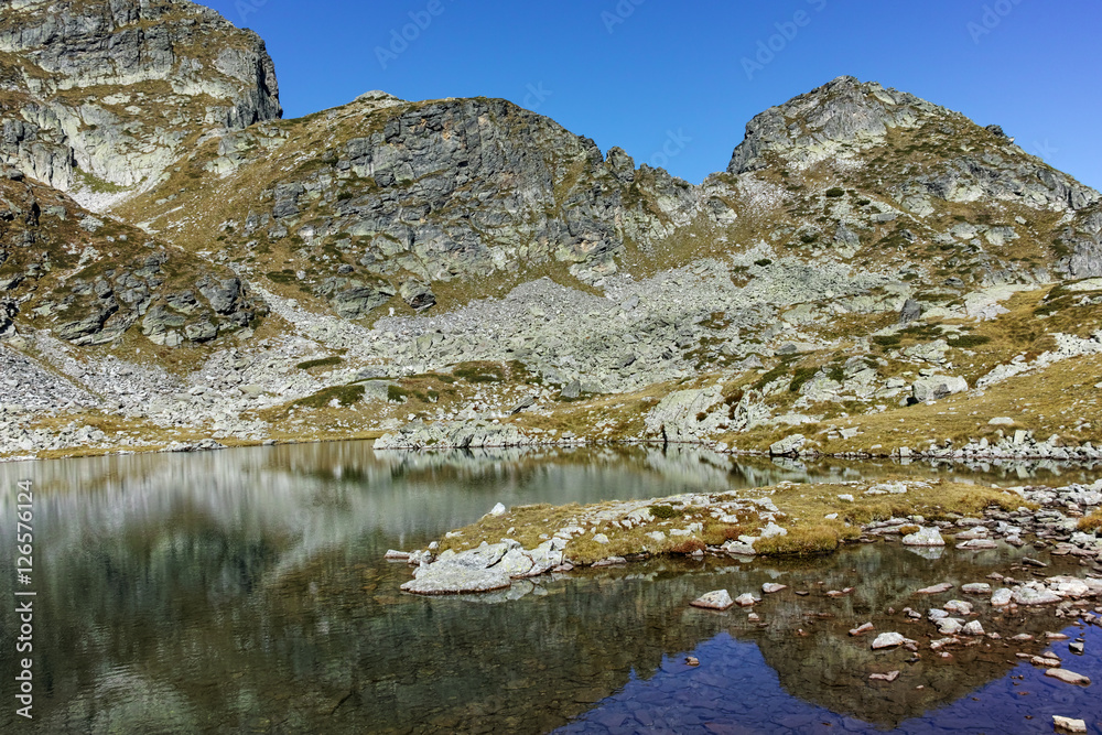 Landscape of Elenski lakes and Malyovitsa peak, Rila Mountain, Bulgaria Landscape of Elenski lakes and Malyovitsa peak, Rila Mountain, Bulgaria