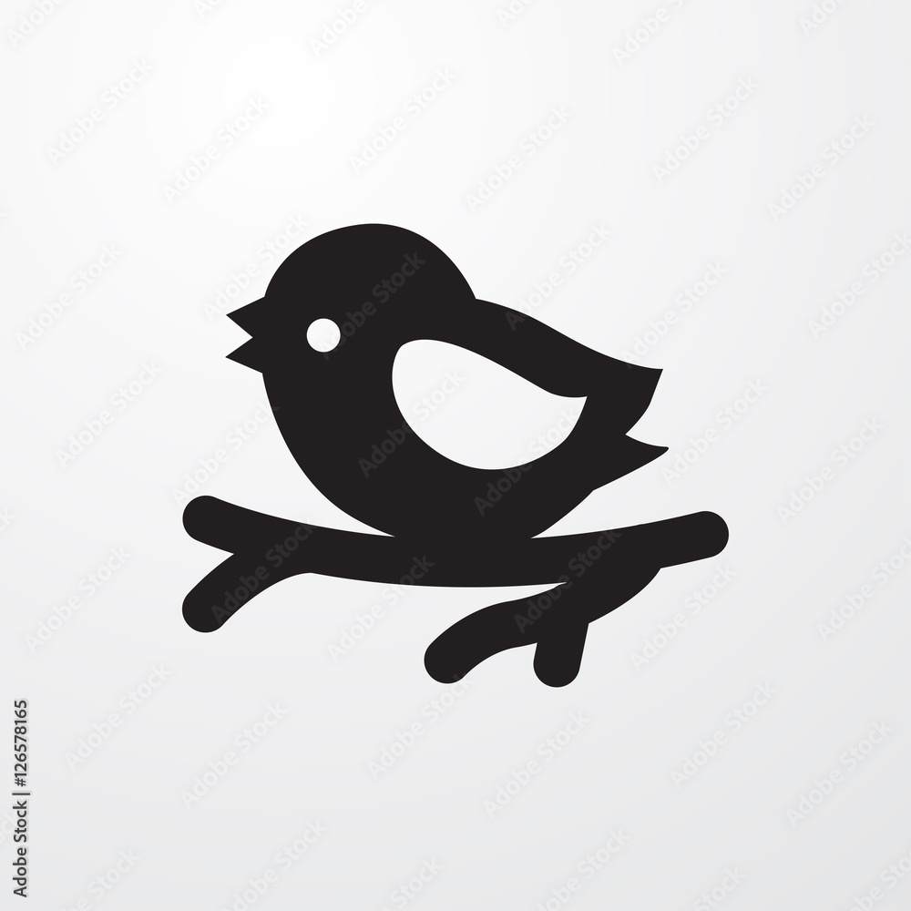 Naklejka premium bird icon illustration