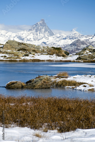 panorama sul Cervino,visto dai laghi di Panaz .