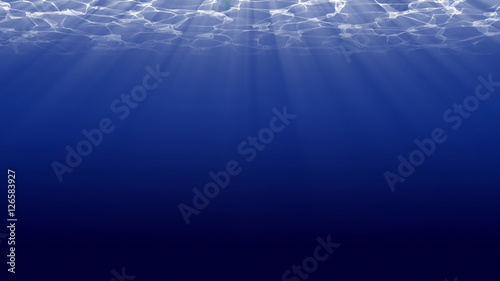 Underwater background, 3d illustration