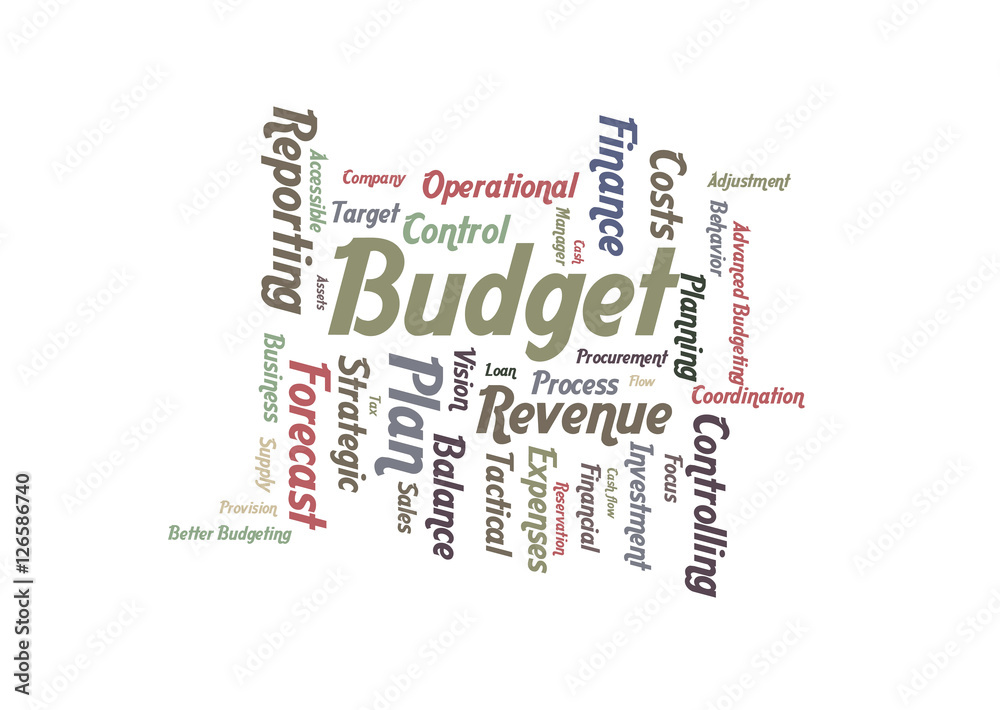 Budget word cloud