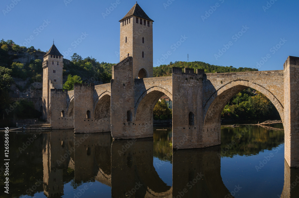 Valentre bridge in Cahors, France