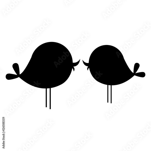 lovebirds cartoon icon image vector illustration design 