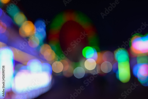 Abstract defocused bokeh lights background photo