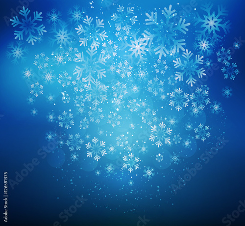 Christmas snowflakes background