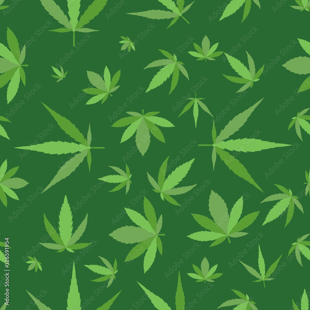 Marijuana background vector seamless patterns Marijuana background vector seamless patterns
