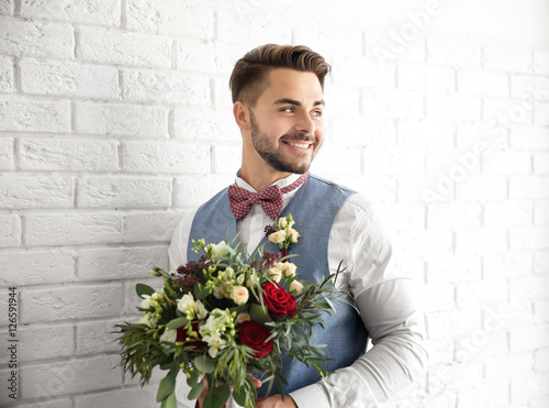 Groom on his wedding day