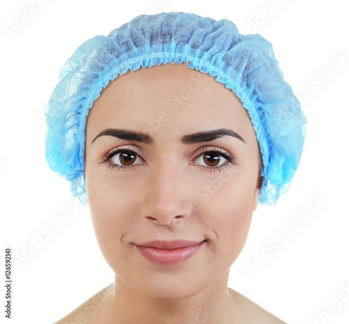 Portrait of beautiful woman...
