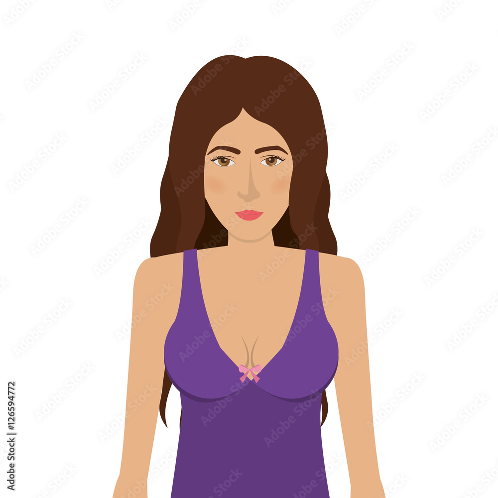 woman in colorful bra. over white background. underwear design. vector illustration woman in colorful bra. over white background. underwear design. vector illustration