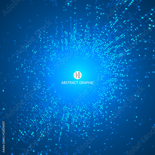 Consisting of blue particles abstract background,Technological sense Illustrations.