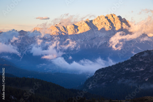 Beautiful sunrise on the Dolomites © Kavita