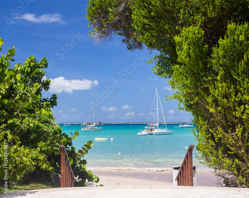 Glorious beach at Anse Marcel on St Martin photo