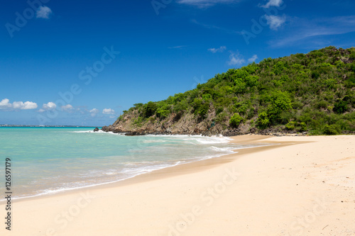 Happy Bay off coast of St Martin Caribbean © steheap