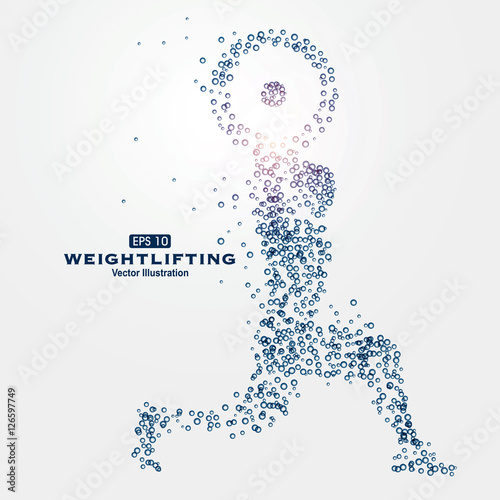 Sports Graphics particles, vector illustration.