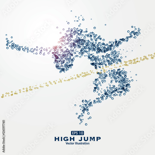 Sports Graphics particles, vector illustration.
