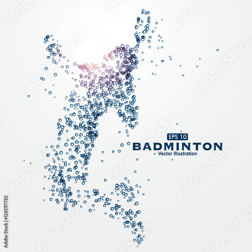 Sports Graphics particles, vector illustration.