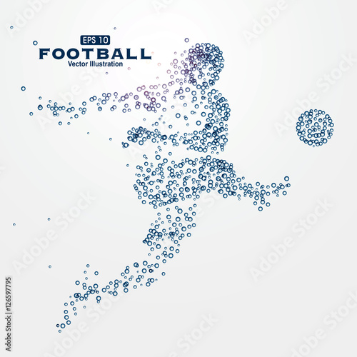 Sports Graphics particles, vector illustration.