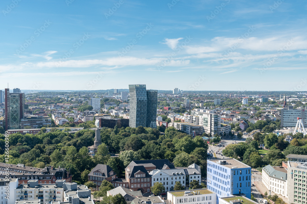Fototapeta premium Panoramę Hamburga