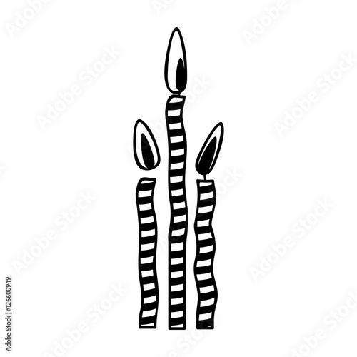 birthday cake candles icon image vector illustration design 